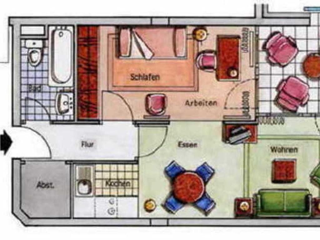 2 Raum Wohnung Morgensonne Mit Balkon Sellin  Esterno foto